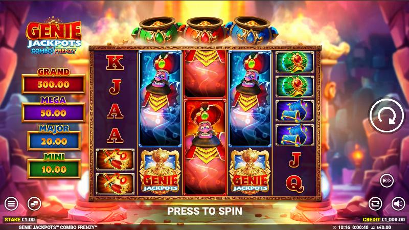 Genie Jackpots Combo Frenzy slot game artwork