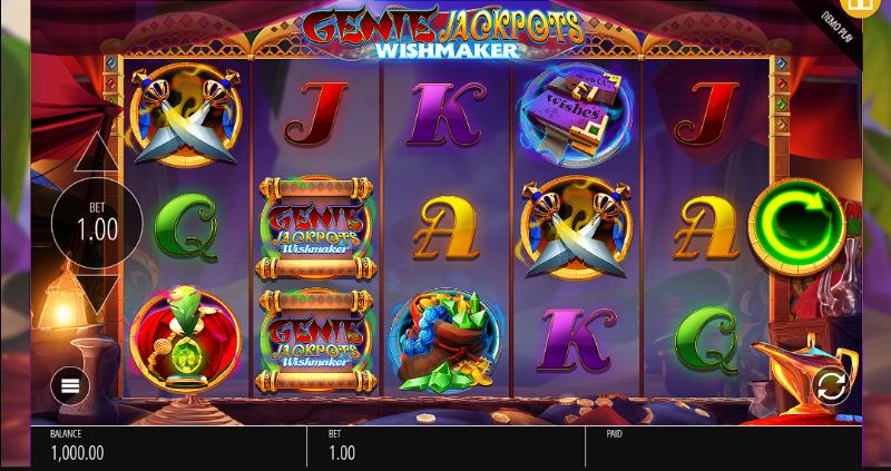 Genie Jackpots Wishmaker slot game artwork