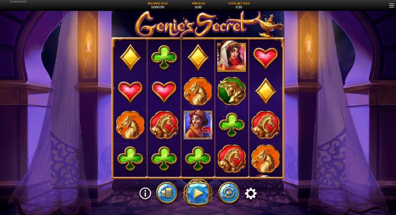 Genie’s Secret slot game artwork