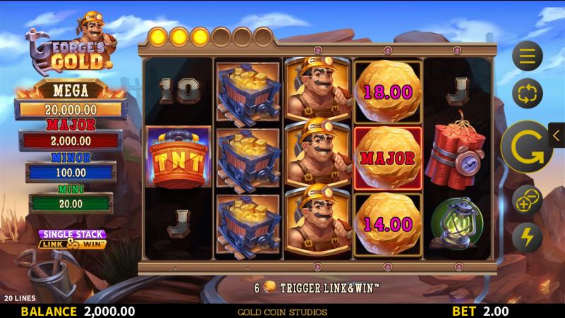 George’s Gold slot game artwork
