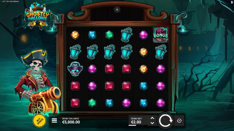 Ghostly Hallows slot game artwork