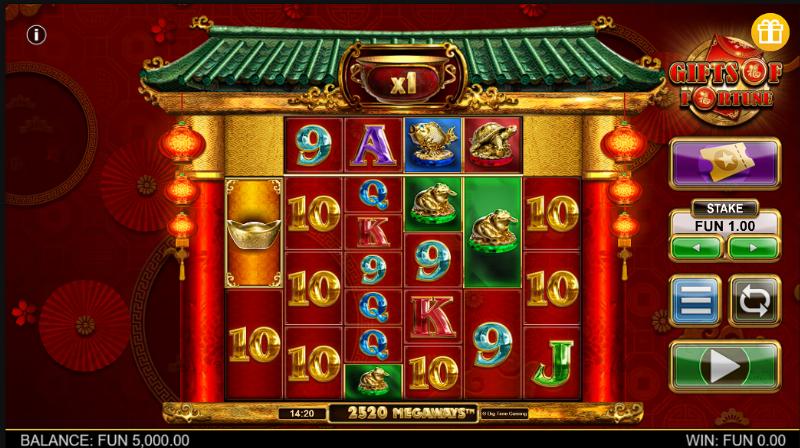 Gifts Of Fortune Megaways slot game artwork