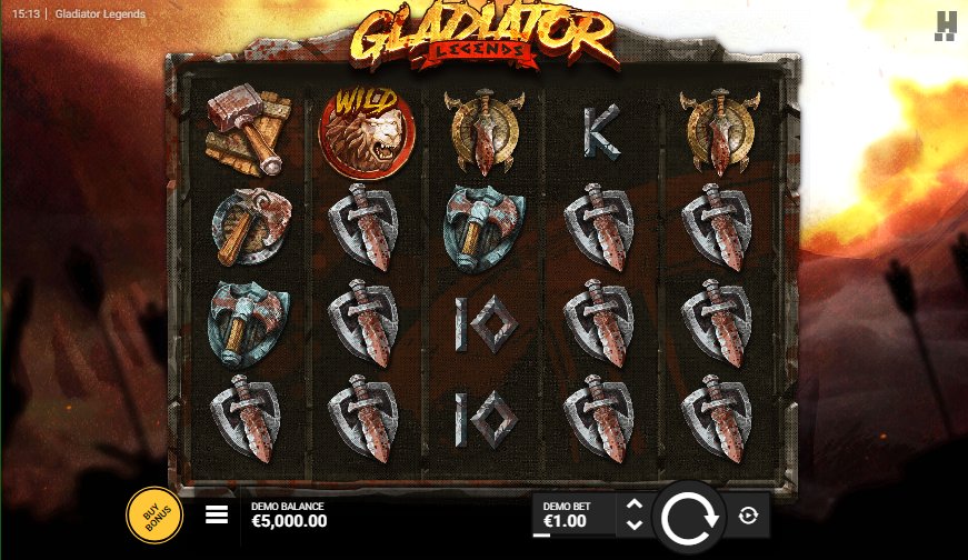 Gladiator Legends slot game artwork