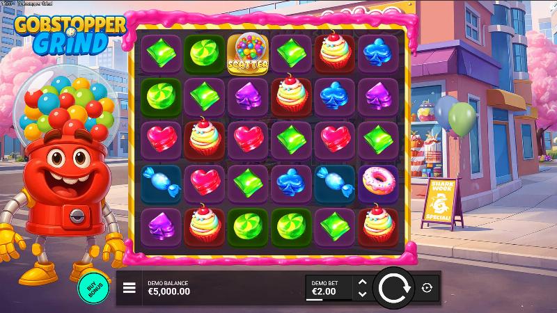 Gobstopper Grind slot game artwork