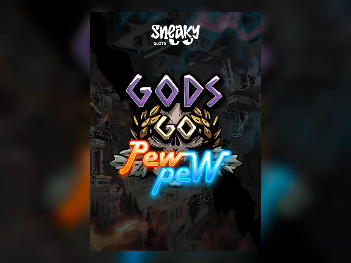 Gods Go Pew Pew slot game artwork