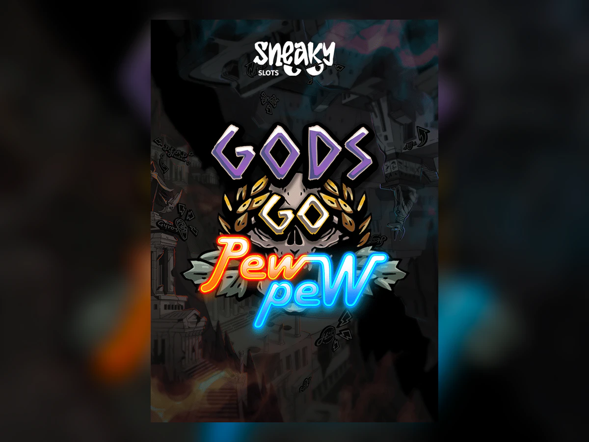 Gods Go Pew Pew slot game artwork