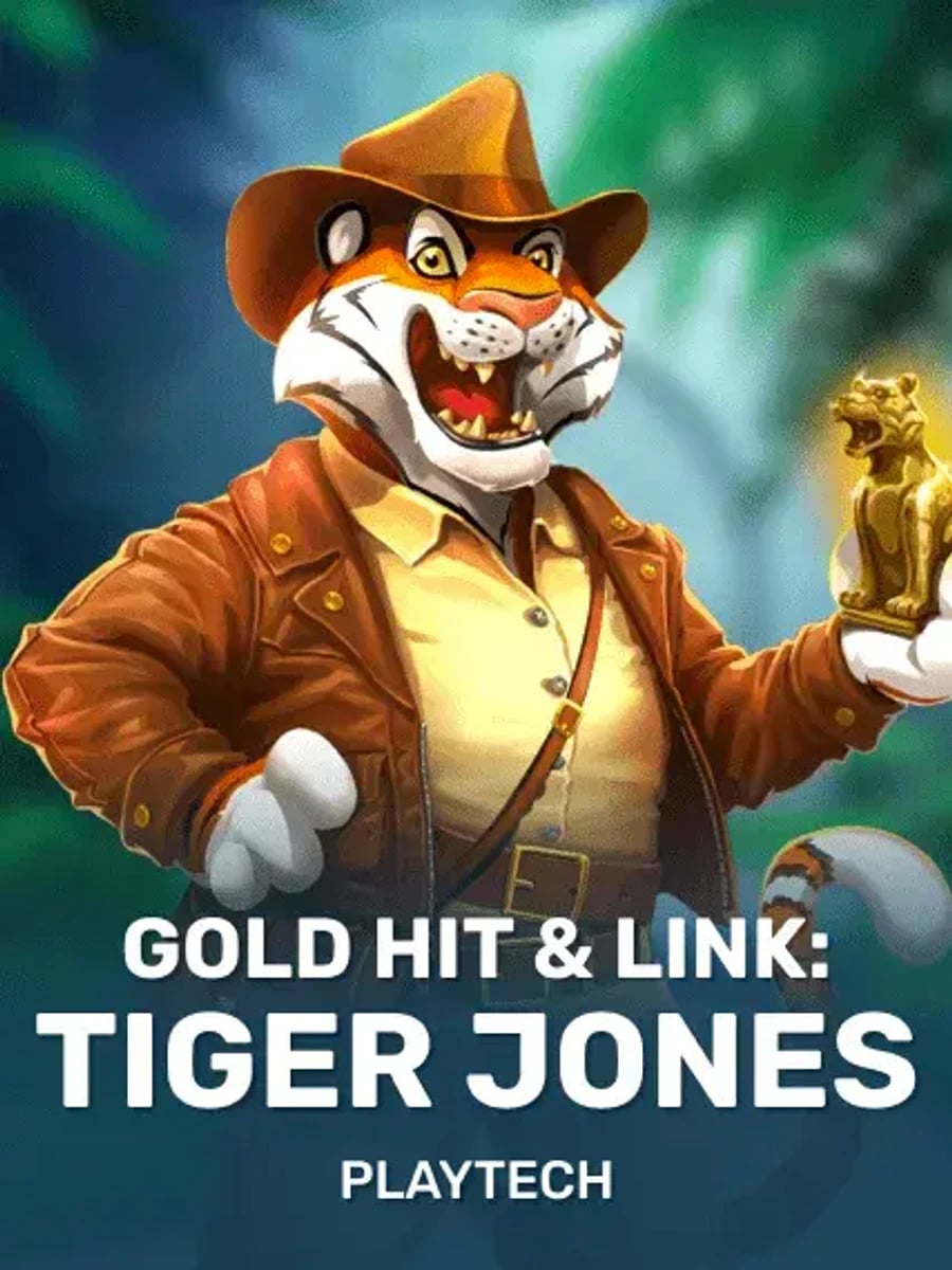 Gold Hit & Link: Tiger Jones slot game artwork