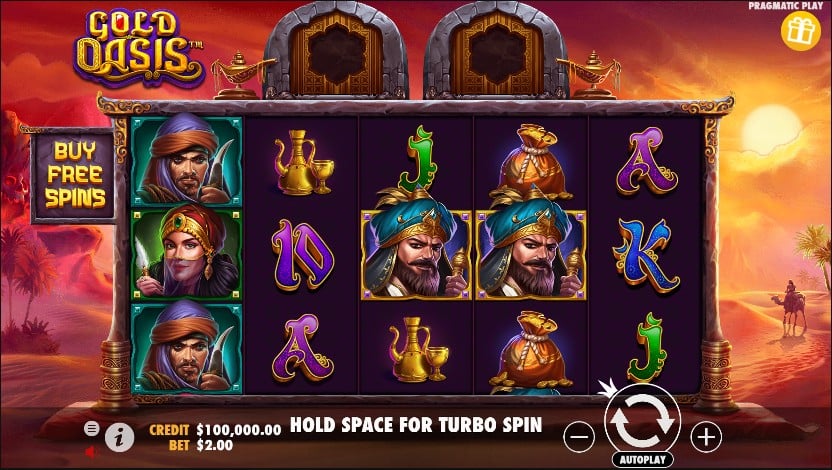 Gold Oasis slot game artwork