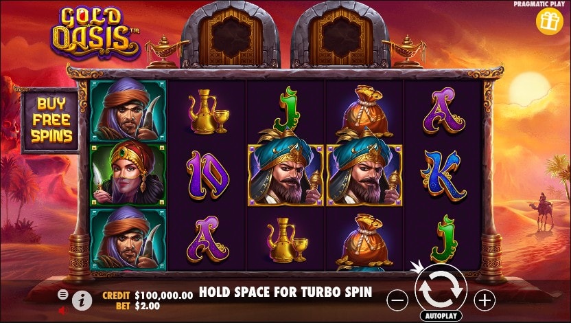Gold Oasis slot game artwork