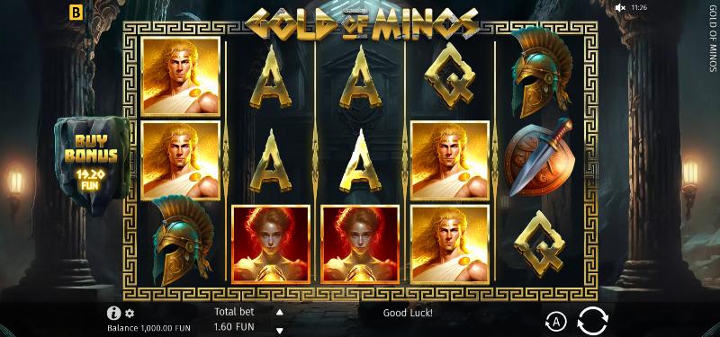 Gold Of Minos slot game artwork