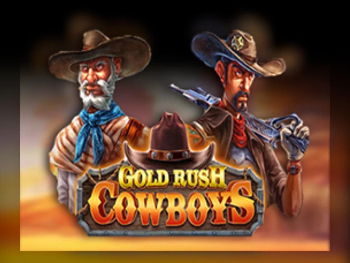 Gold Rush Cowboys slot game artwork
