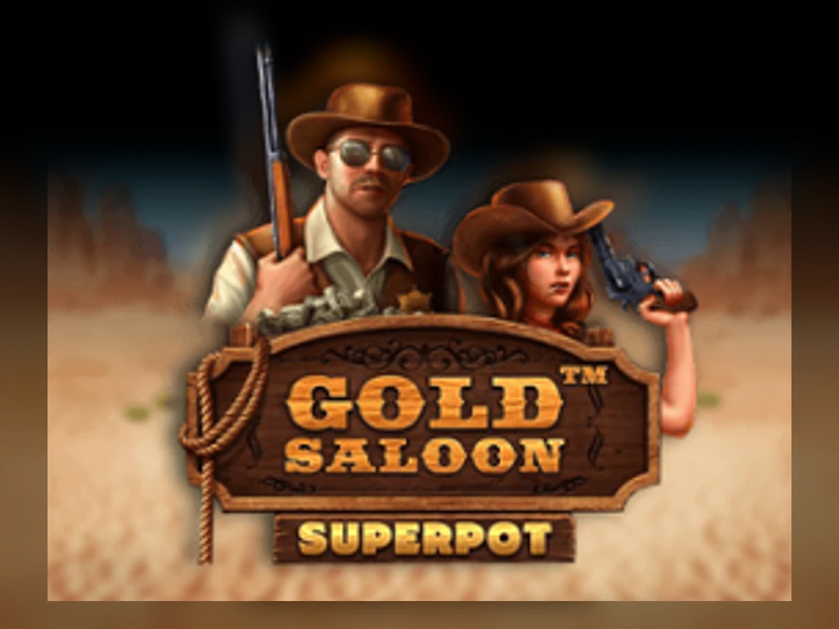 Gold Saloon Superpot slot game artwork