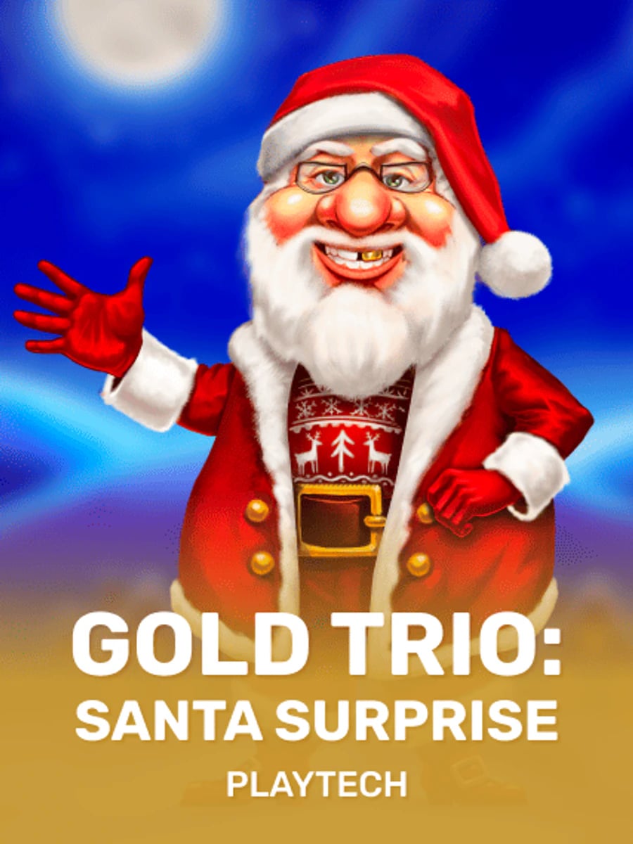 Gold Trio: Santa Surprise slot game artwork