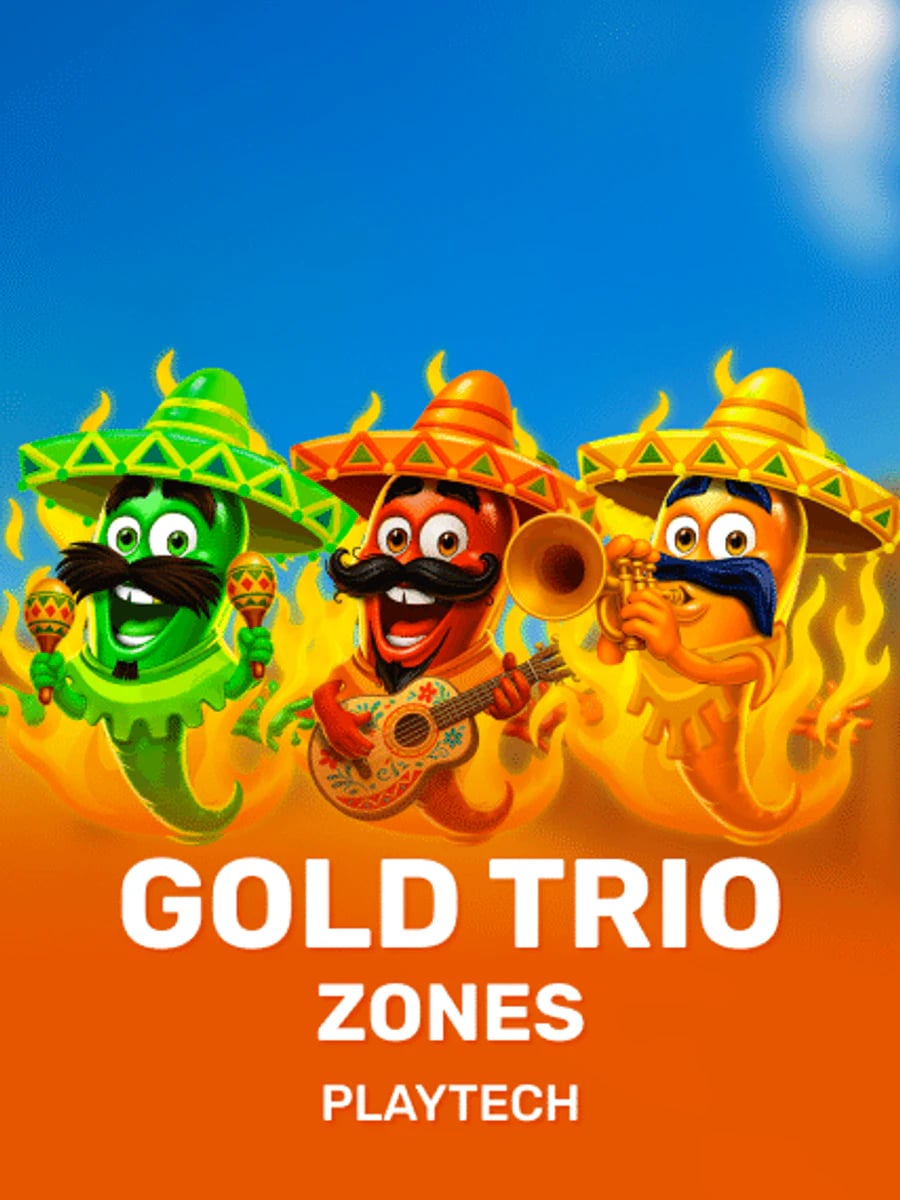 Gold Trio: Zones slot game artwork