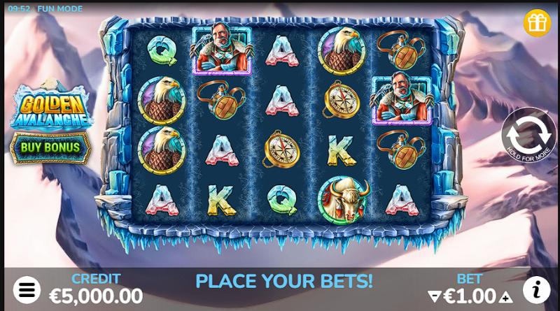 Golden Avalanche slot game artwork