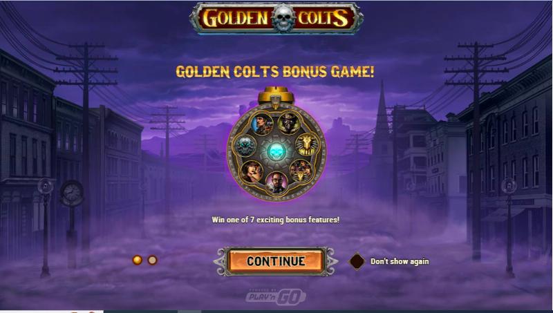 Golden Colts slot game artwork