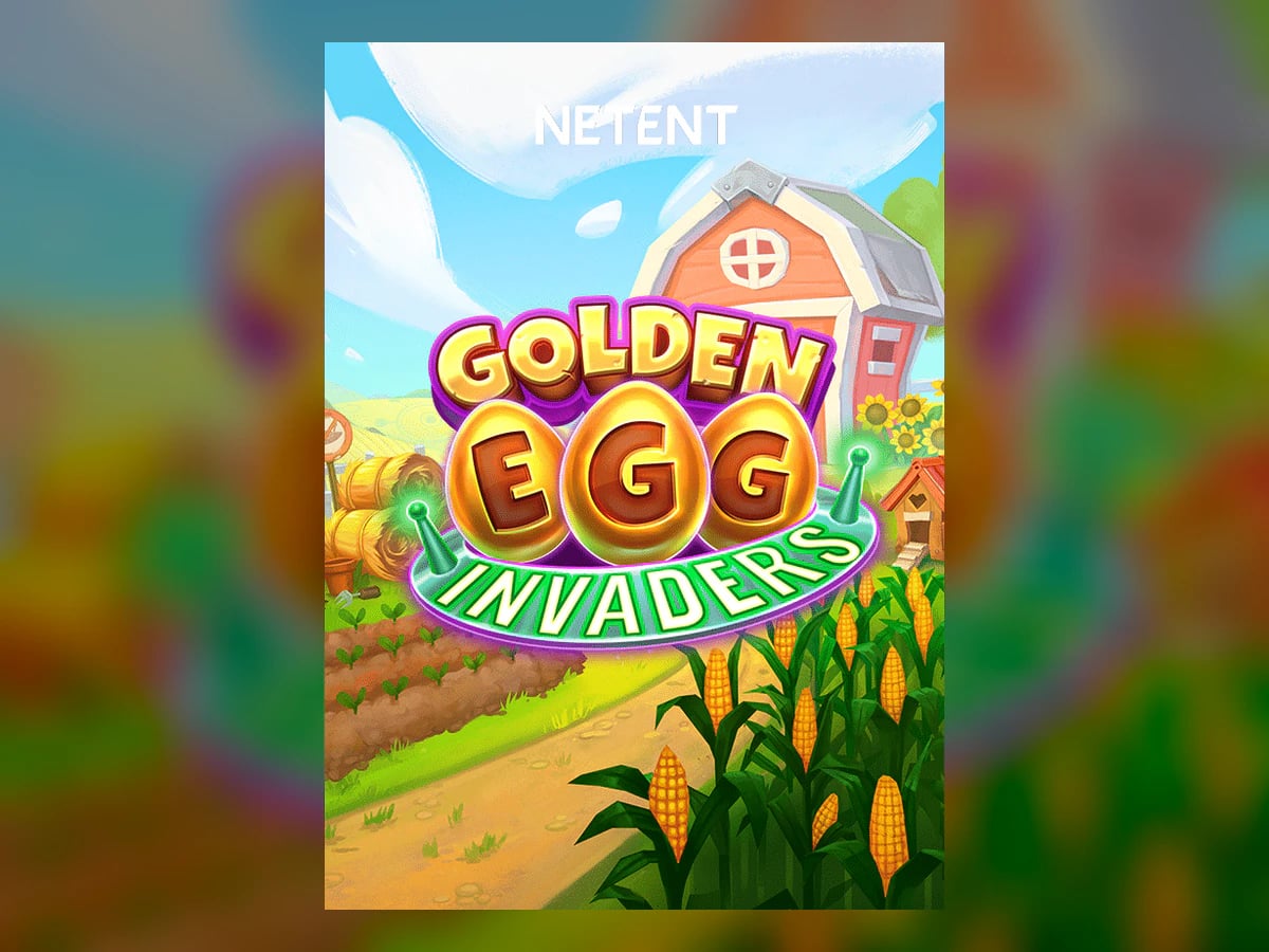 Golden Egg Invaders slot game artwork