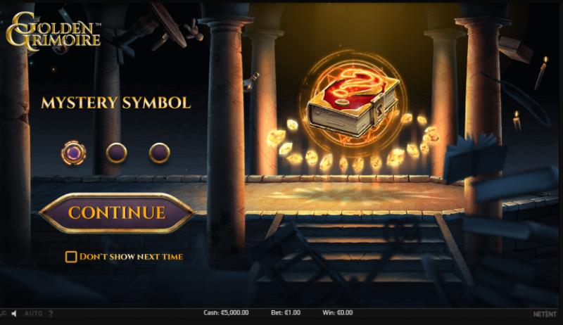 Golden Grimoire slot game artwork