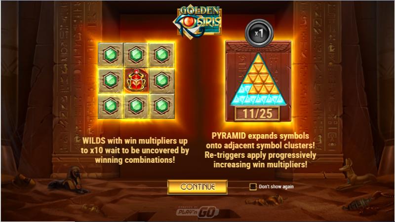 Golden Osiris slot game artwork