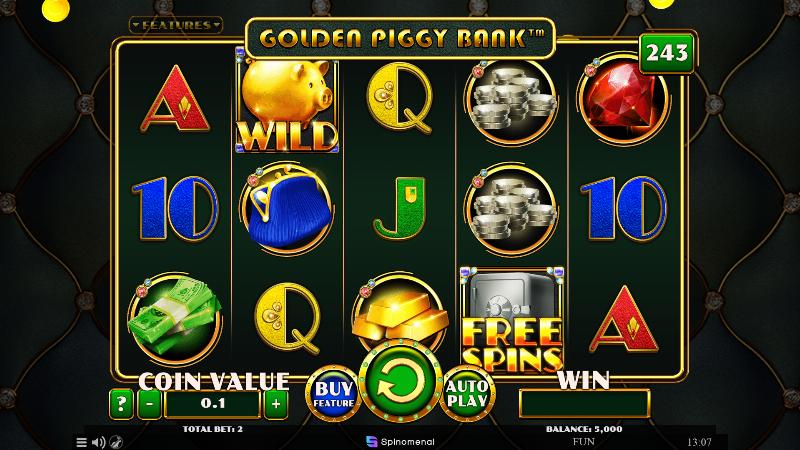 Golden Piggy Bank slot game artwork