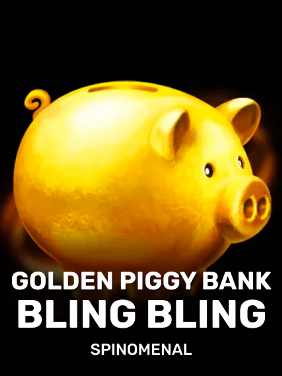 Golden Piggy Bank Bling Bling slot game artwork