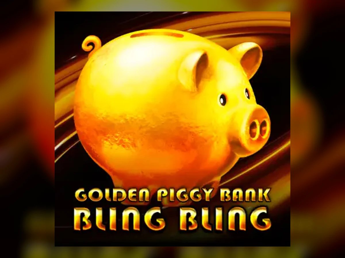 Golden Piggy Bank Bling Bling slot game artwork