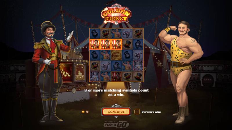 Golden Ticket (Play’n Go) slot game artwork