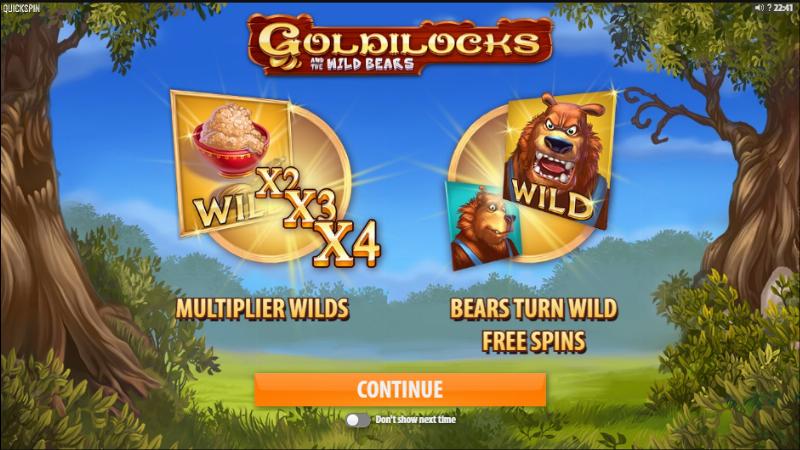 Goldilocks slot game artwork
