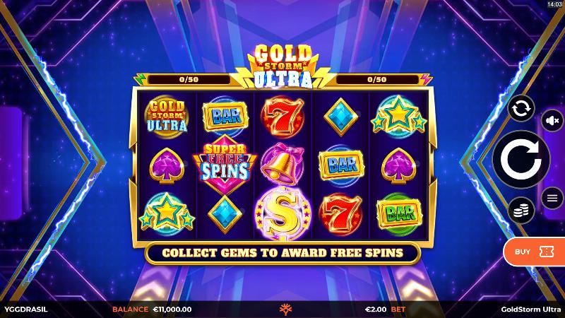 Goldstorm Ultra slot game artwork