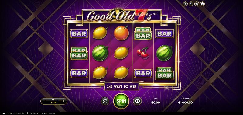 Good Old 7’S slot game artwork