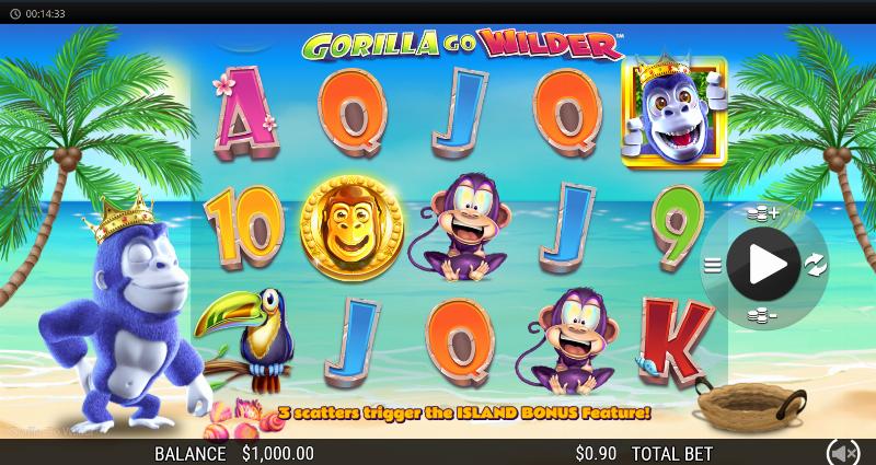 Gorilla Go Wilder slot game artwork