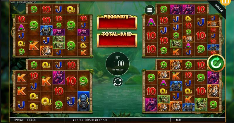 Gorilla Gold Megaways slot game artwork