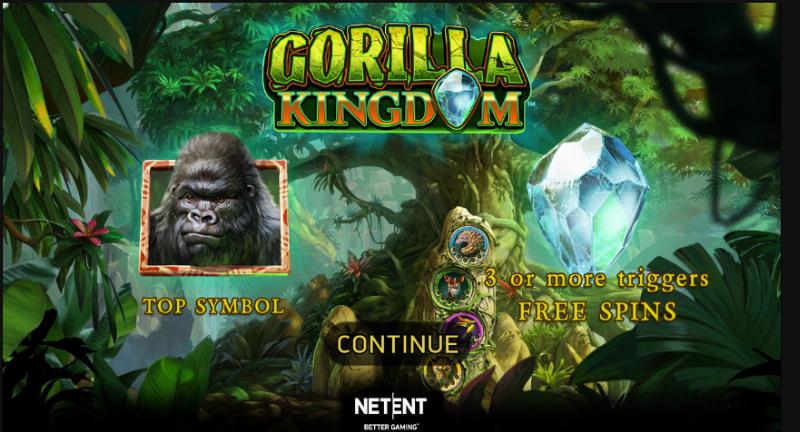 Gorilla Kingdom slot game artwork