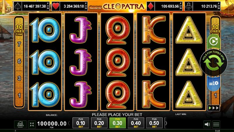 Grace Of Cleopatra slot game artwork