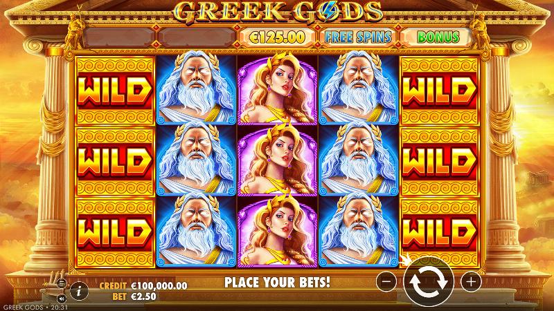 Greek Gods slot game artwork