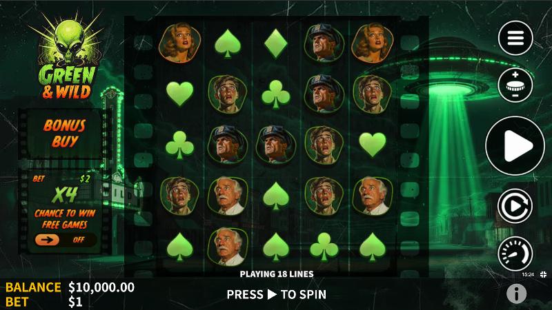 Green & Wild slot game artwork