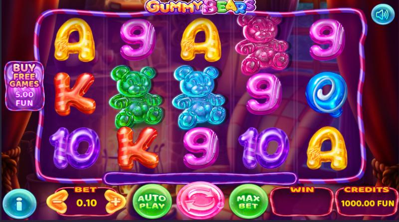 Gummy Bears slot game artwork
