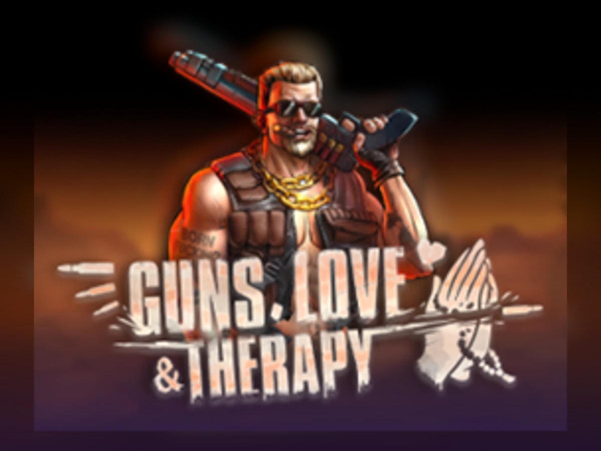 Guns, Love and Therapy slot game artwork