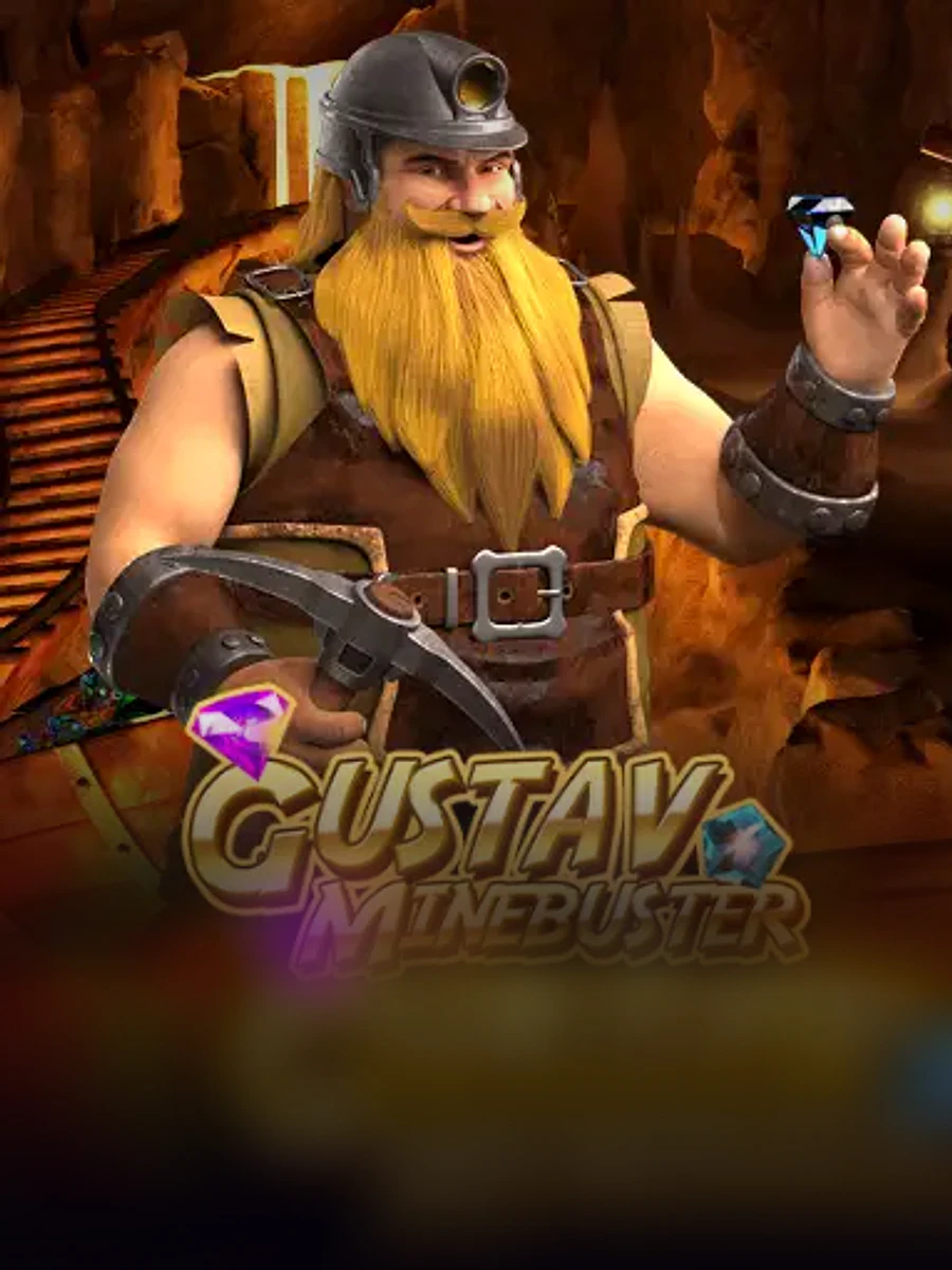 Gustav Minebuster slot game artwork