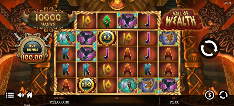 Hall Of Wealth slot game artwork