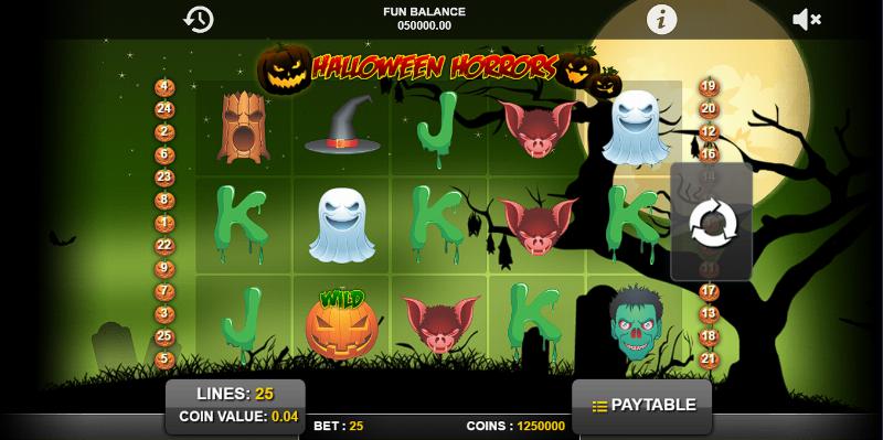 Halloween Horrors slot game artwork