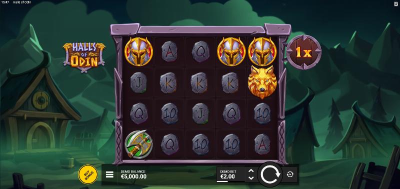 Halls Of Odin slot game artwork