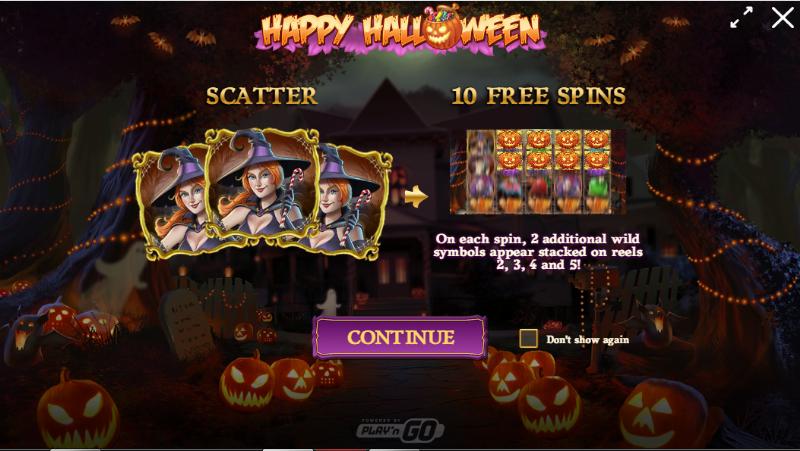 Happy Halloween slot game artwork