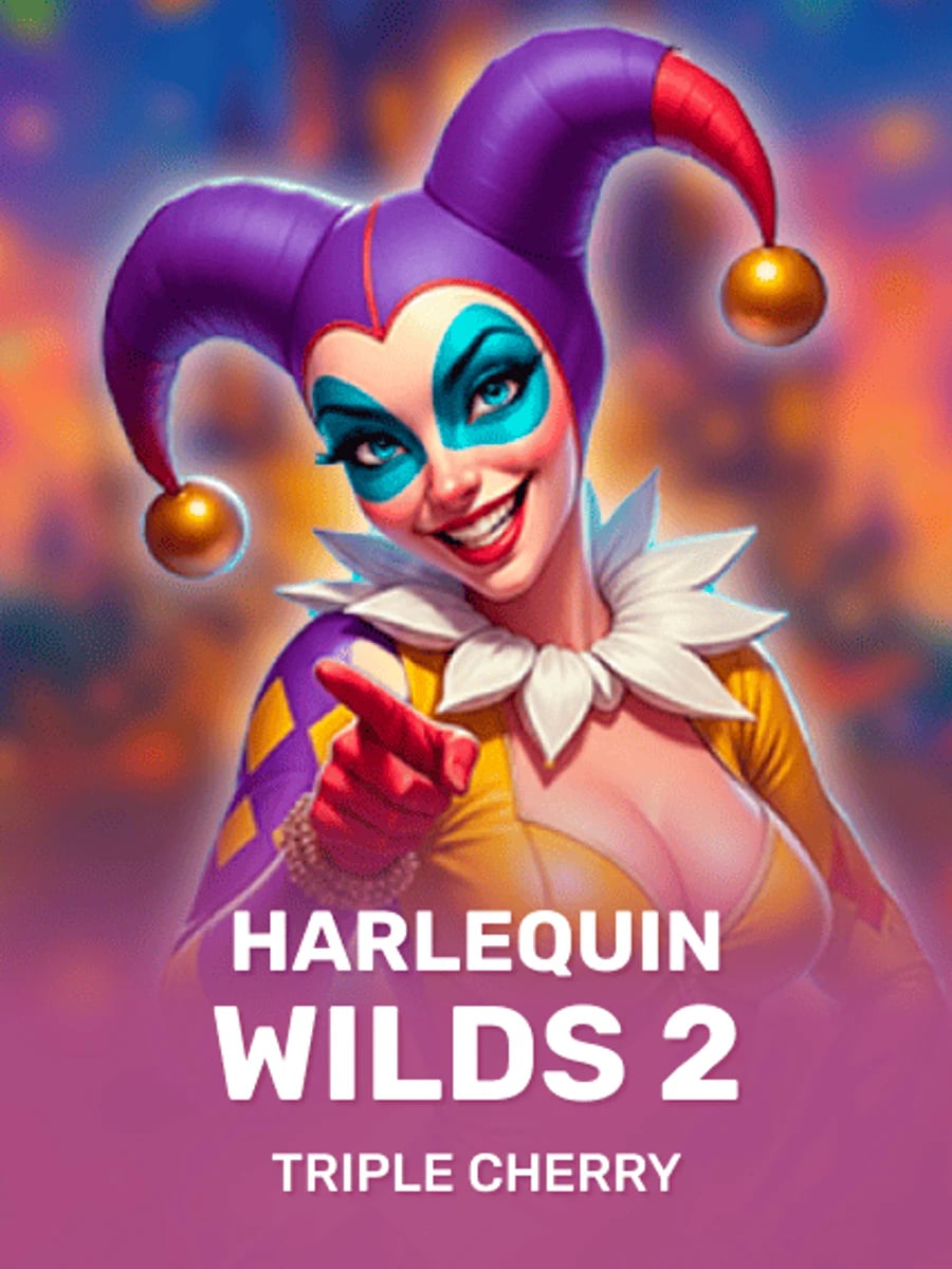 Harlequin Wilds 2 slot game artwork