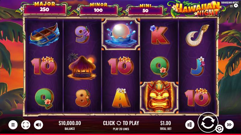 Hawaiian Night slot game artwork