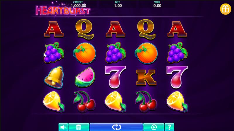 Heartburst slot game artwork