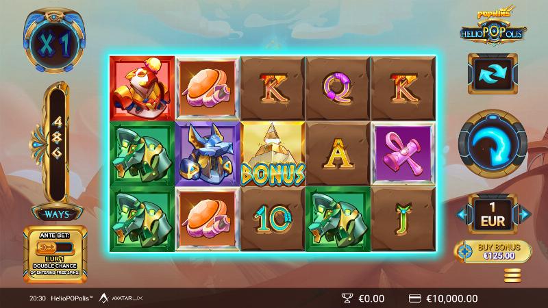 Heliopopolis slot game artwork