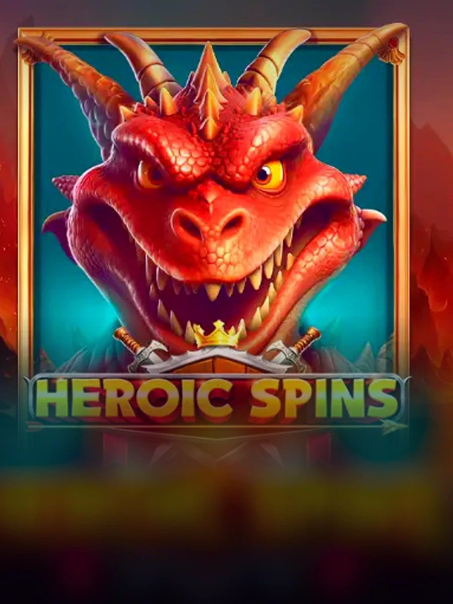 Heroic Spins slot game artwork