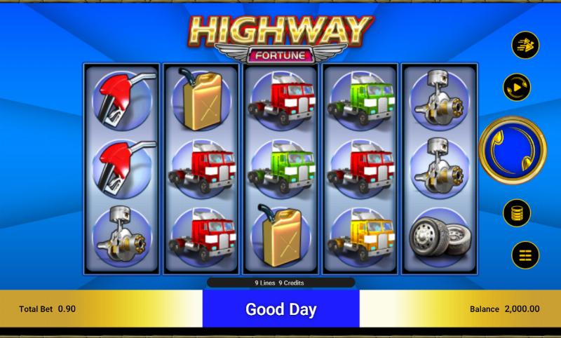 Highway Fortune slot game artwork