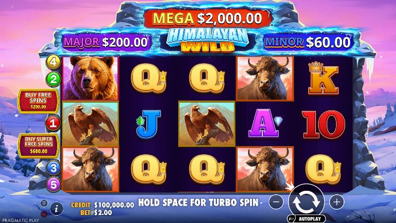 Himalayan Wild slot game artwork